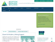 Tablet Screenshot of adoptionknowledge.org